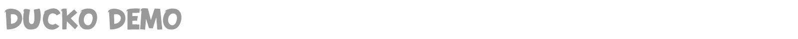 Ducko font preview